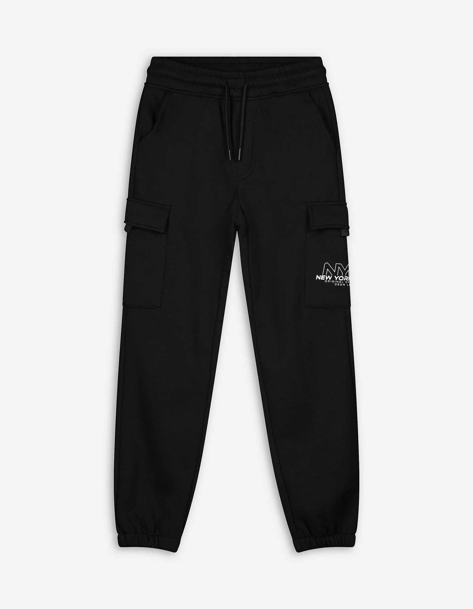 Pantaloni cargo - Felpa - nero