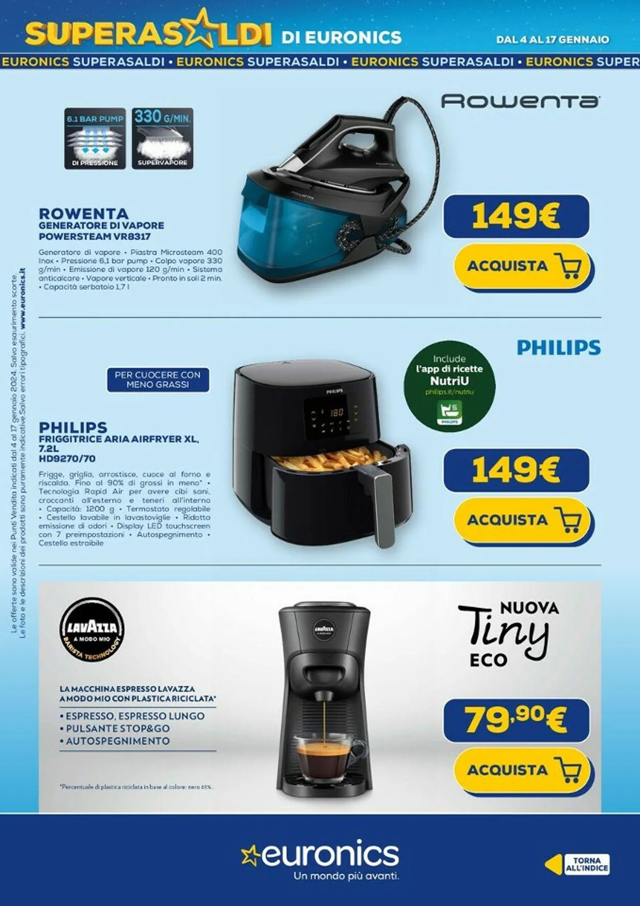 Euronics Volantino attuale da 4 gennaio a 17 gennaio di 2024 - Pagina del volantino 5