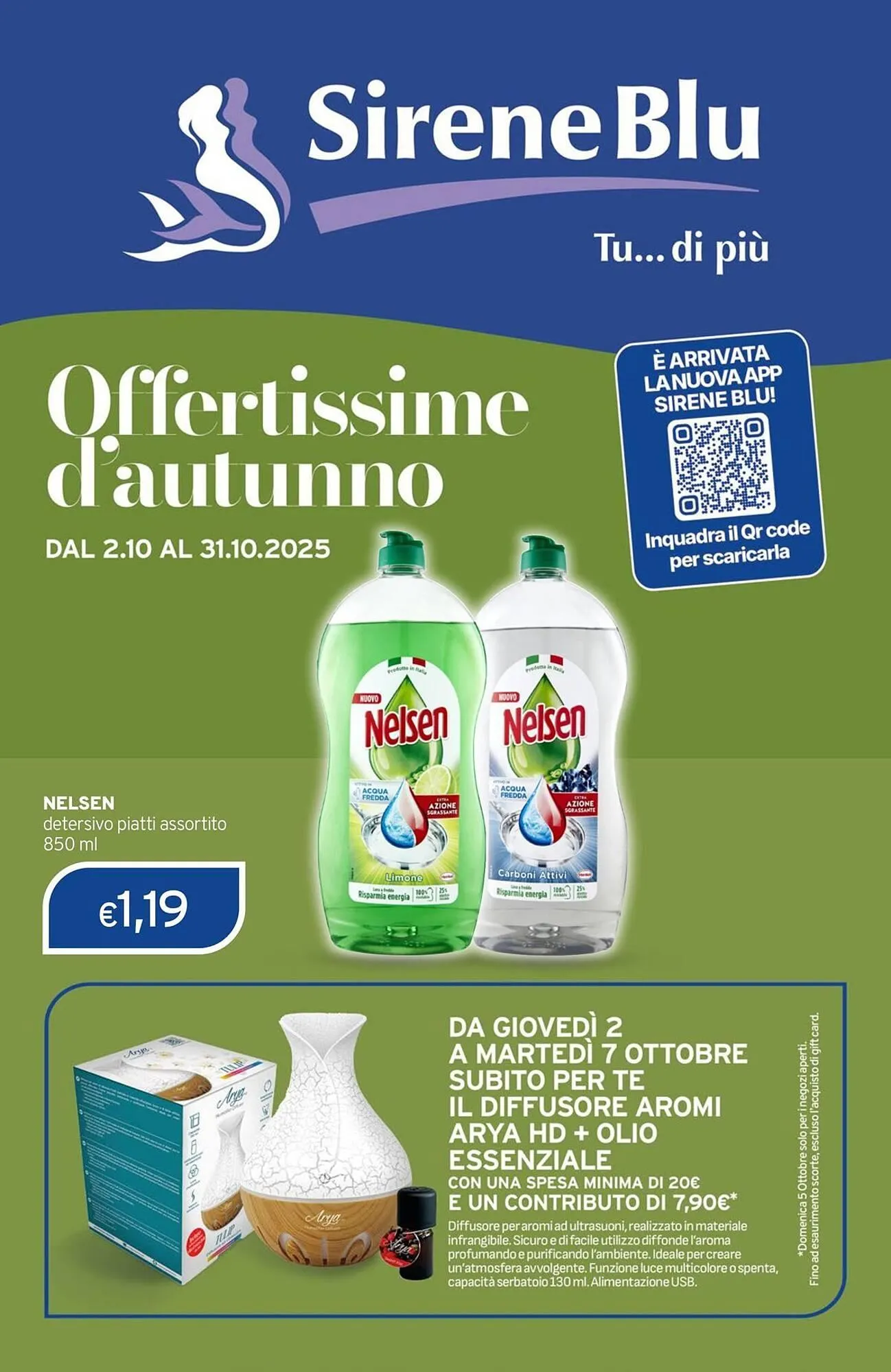 Volantino Sirene Blu da 1 ottobre a 31 ottobre di 2025 - Pagina del volantino 1