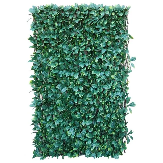 Traliccio estensibile NATERIAL 3D Osmanto in polietilene verde L 200 x H 100 cm