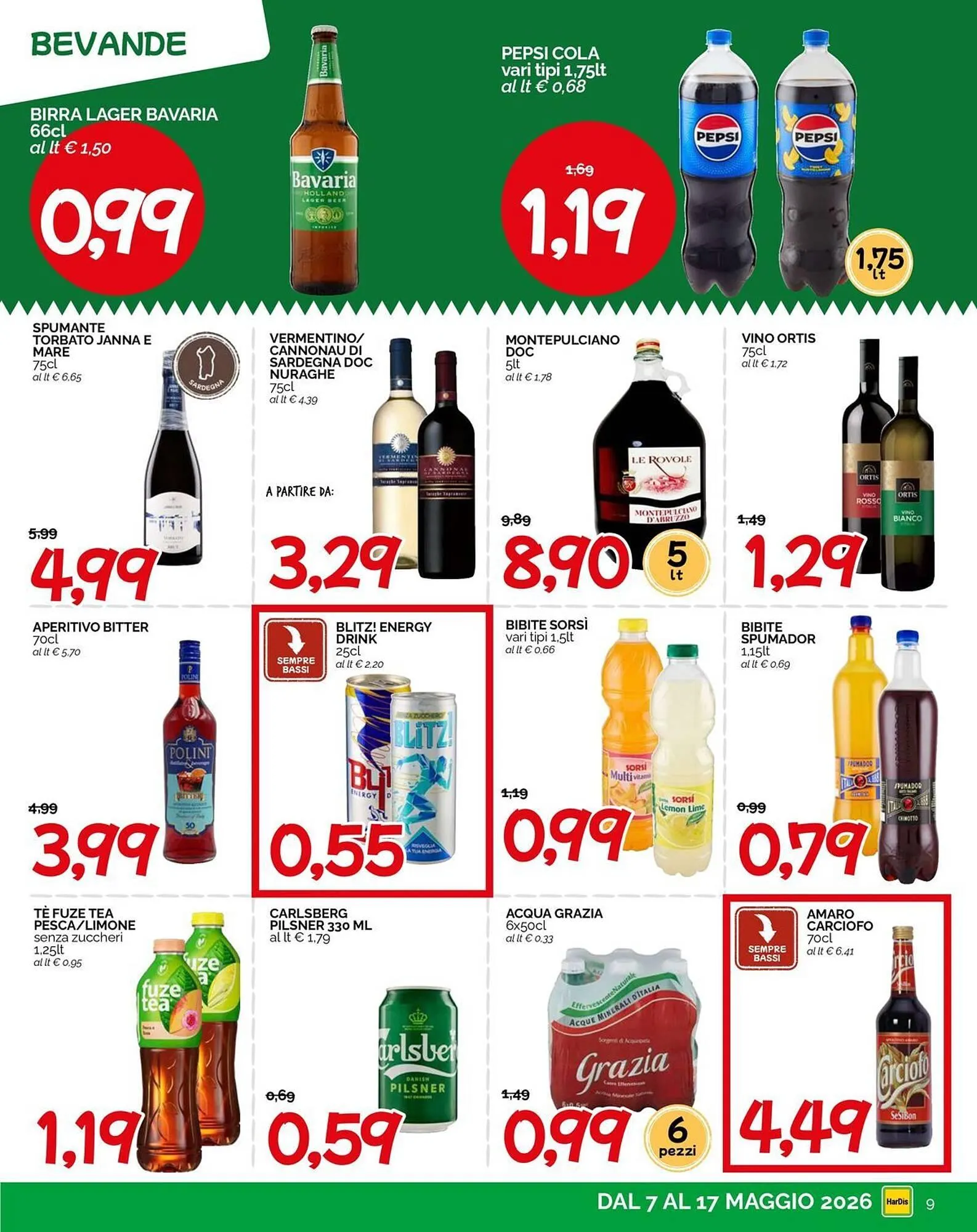 Volantino Hardis da 7 maggio a 17 maggio di 2026 - Pagina del volantino 9