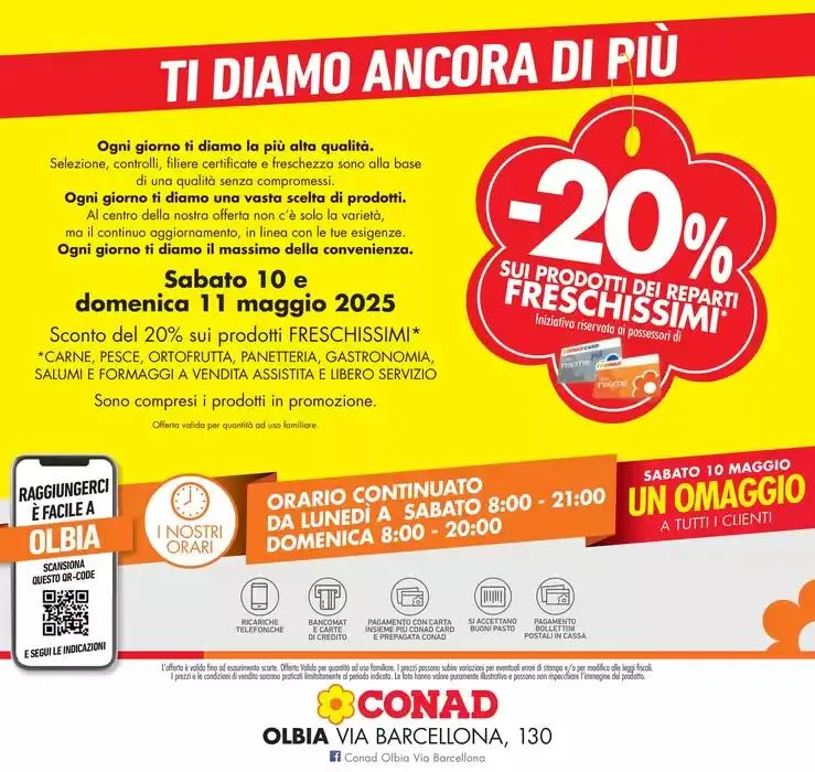 RIAPERTURA CONAD OLBIA da 10 maggio a 21 maggio di 2025 - Pagina del volantino 24
