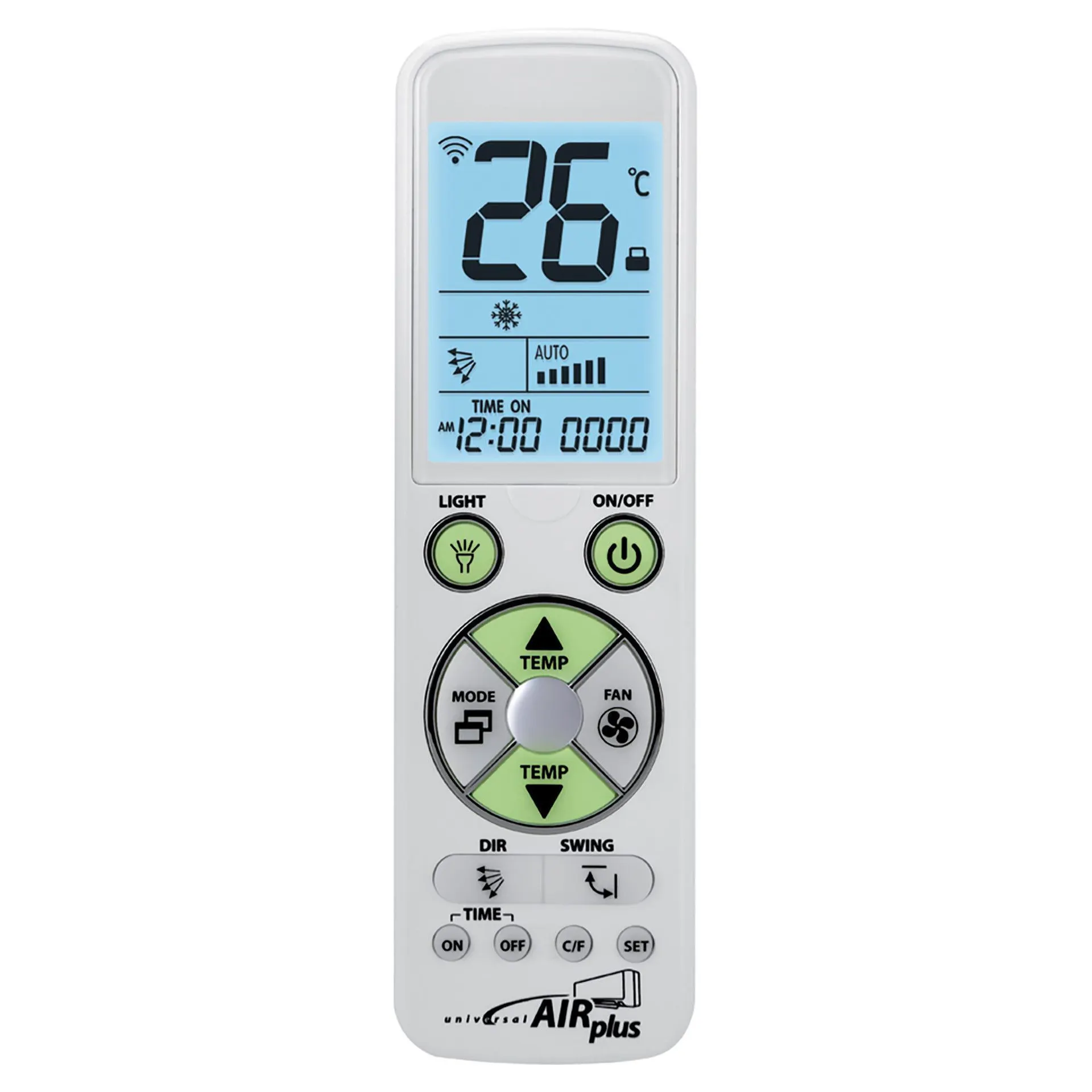 TELECOMANDO UNIVERSALE PER CONDIZIONATORI DISPLAY RETROILLUMIN. RICERCA AUTOM