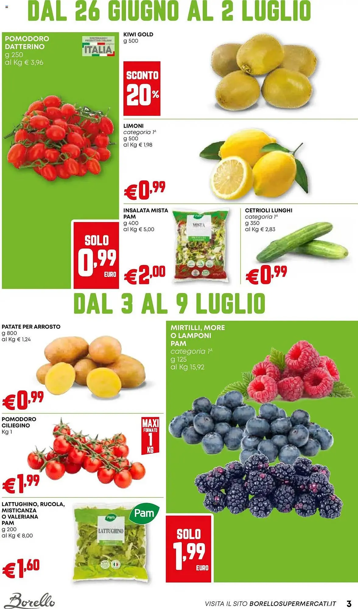 Volantino Borello Supermercati da 26 giugno a 9 luglio di 2025 - Pagina del volantino 3