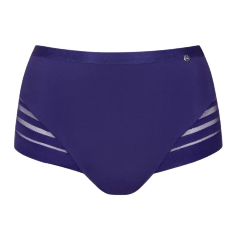 LIS-22140-ID- Slip alto liscio taglio laser Alegra - Blu indaco