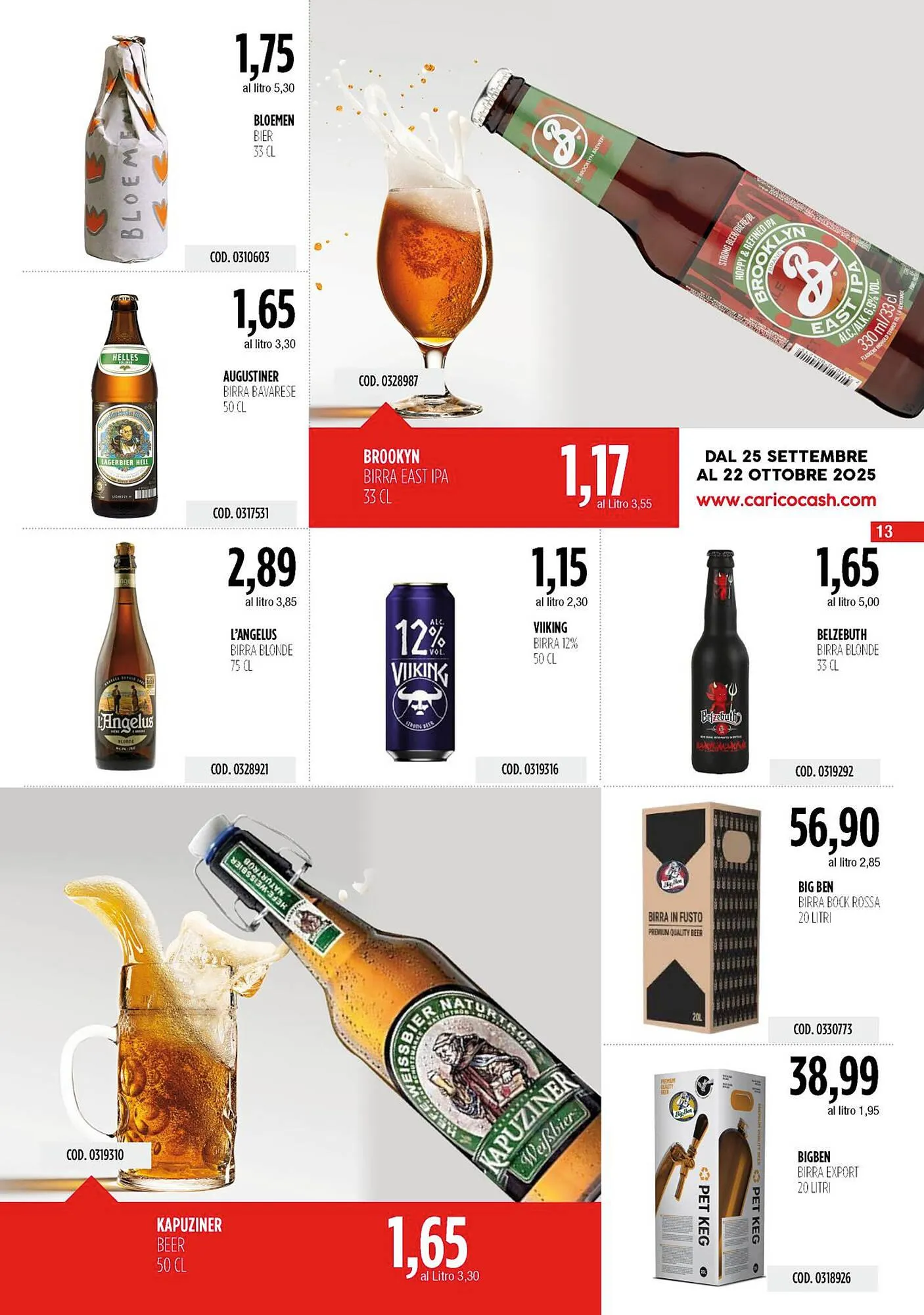 Volantino Carico Cash & Carry da 25 settembre a 22 ottobre di 2025 - Pagina del volantino 13