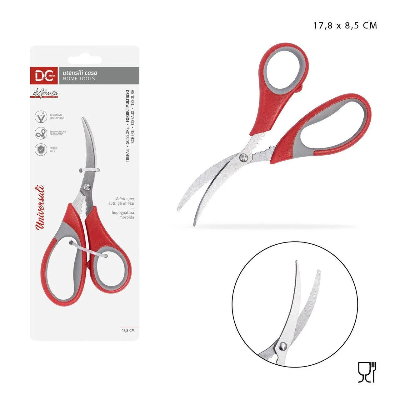 Dc Casa Scissors M/Use 17.8X8.5Cm