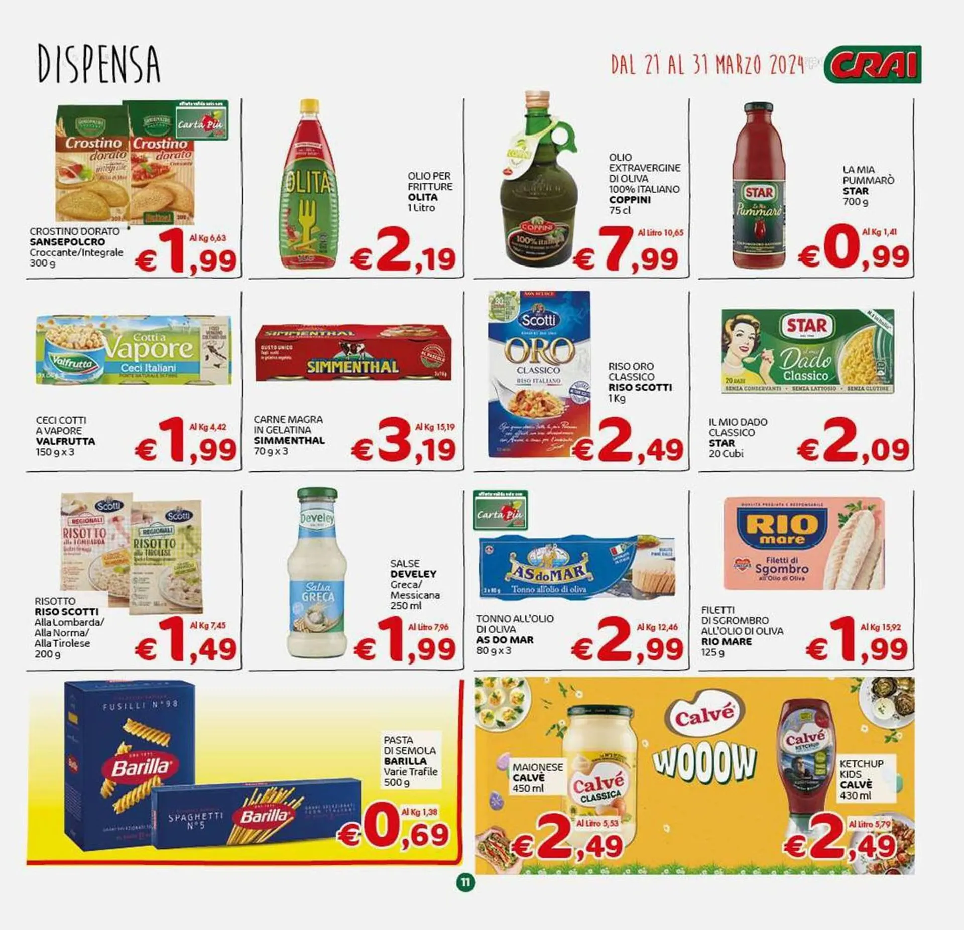 Volantino Crai da 21 marzo a 31 marzo di 2024 - Pagina del volantino 11