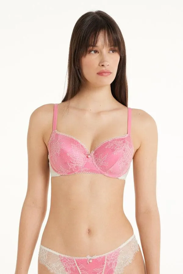 Sujetador Balconette de Cobertura Total Prague Ocean Dream Lace