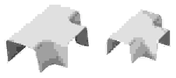 Deviazione a t per canale clima 80x60 mm confezione 1 pezzo