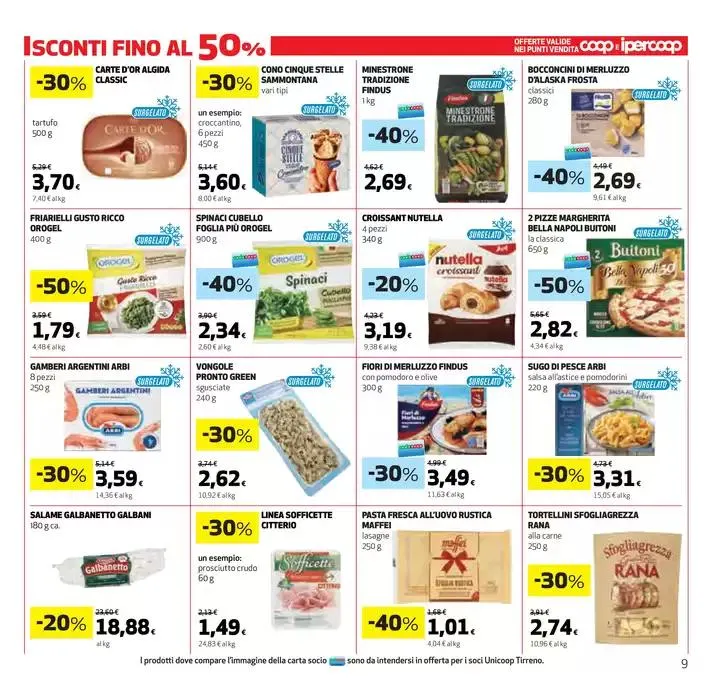 Sconti fino al 50% da 27 marzo a 9 aprile di 2025 - Pagina del volantino 9