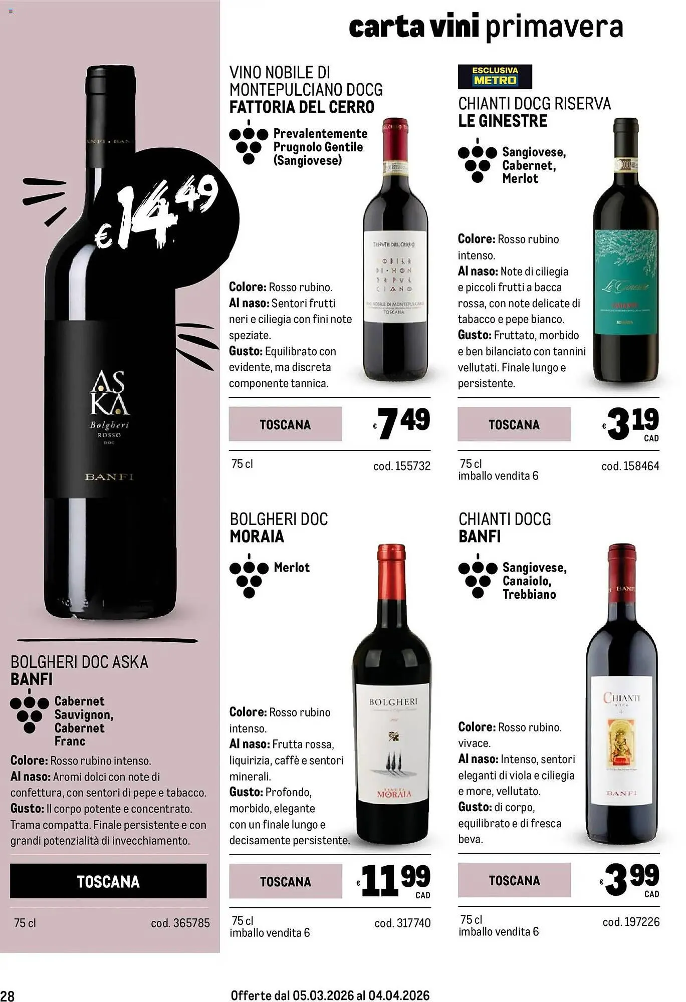 Volantino Metro da 5 marzo a 4 aprile di 2026 - Pagina del volantino 28