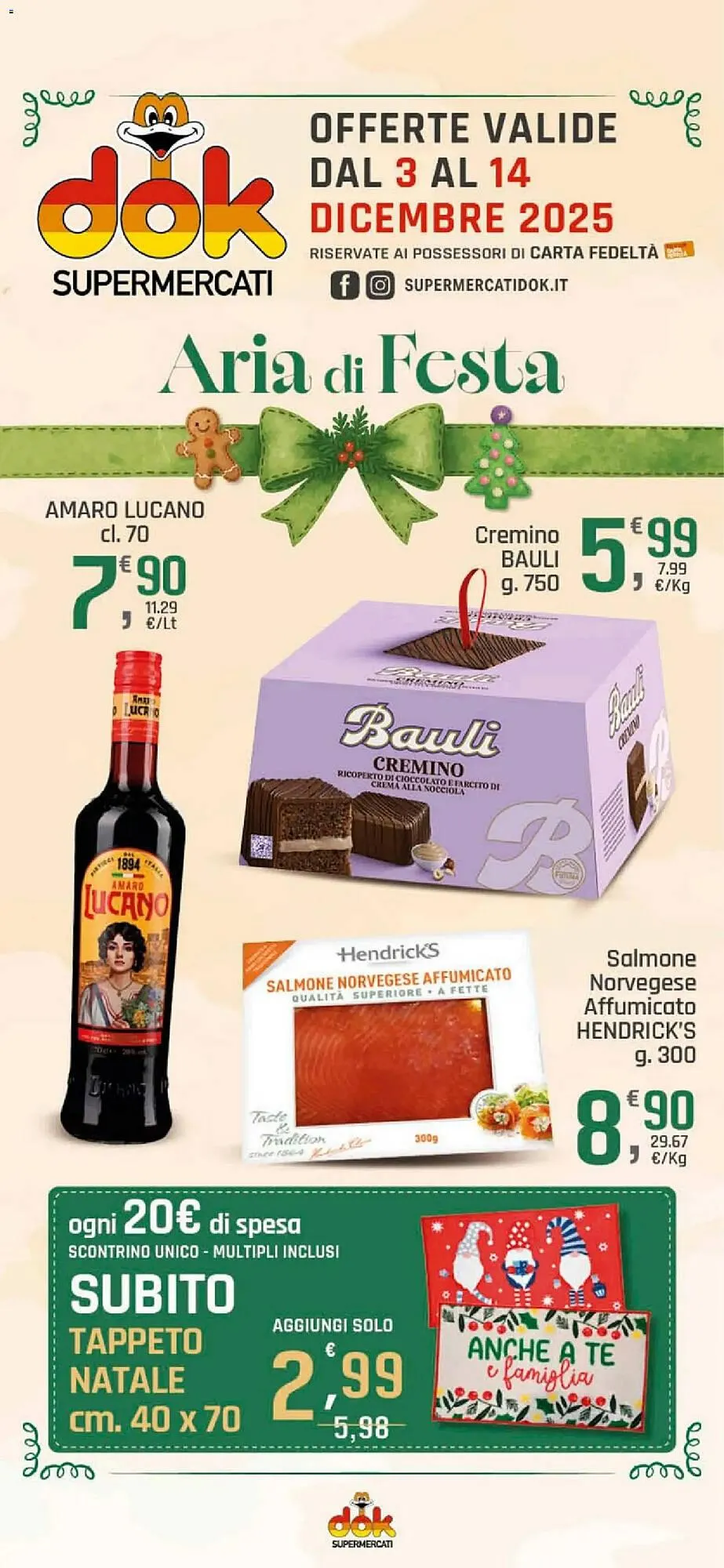 Volantino Supermercati Dok da 3 dicembre a 14 dicembre di 2025 - Pagina del volantino 1