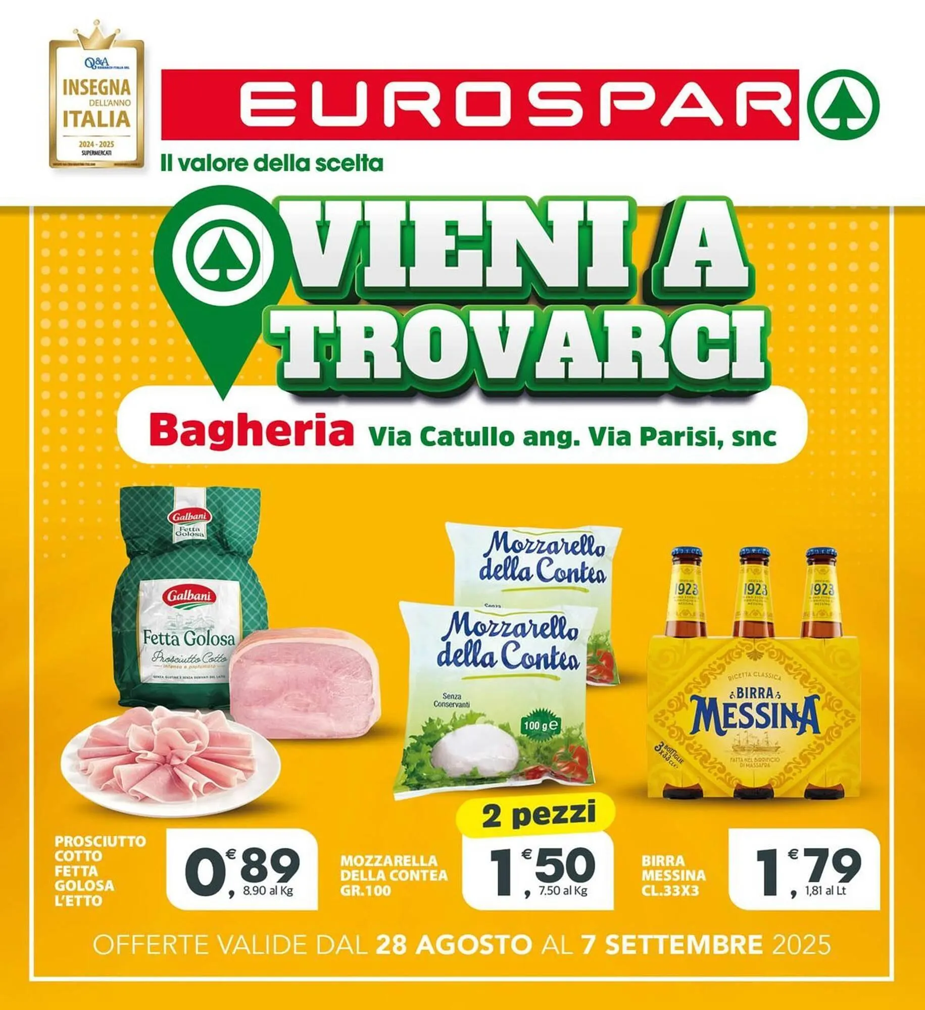 Volantino Eurospar da 28 agosto a 7 settembre di 2025 - Pagina del volantino 1