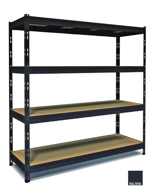 Scaffale in kit 4 ripiani L 180 x P 60 x H 180 cm, portata per ripiano 300 kg Vedi i dettagli del prodotto