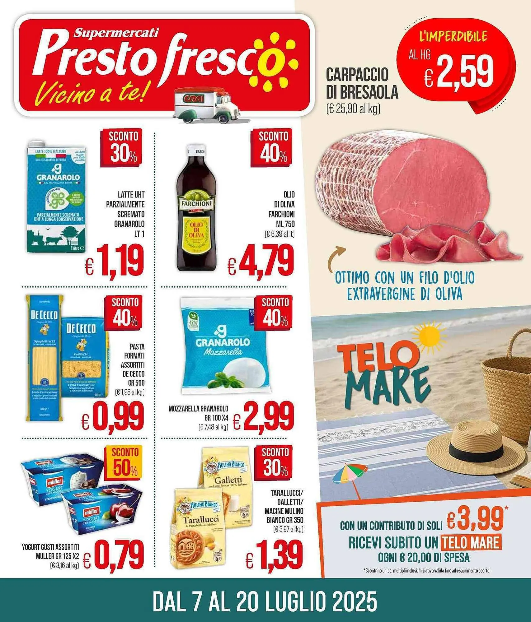Volantino PrestoFresco da 7 luglio a 20 luglio di 2025 - Pagina del volantino 1