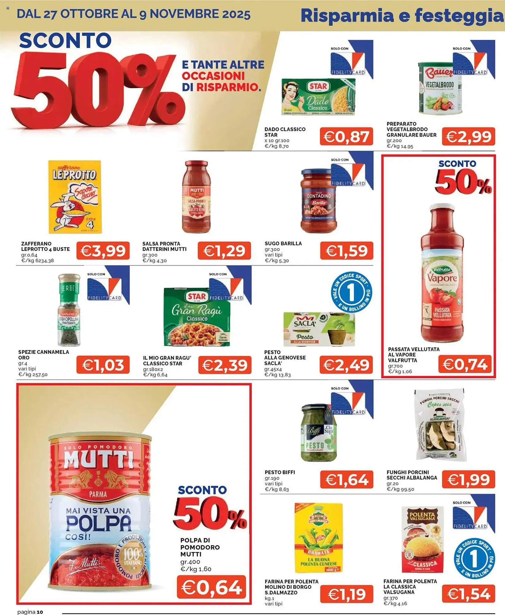 Volantino Mercatò da 27 ottobre a 9 novembre di 2025 - Pagina del volantino 10