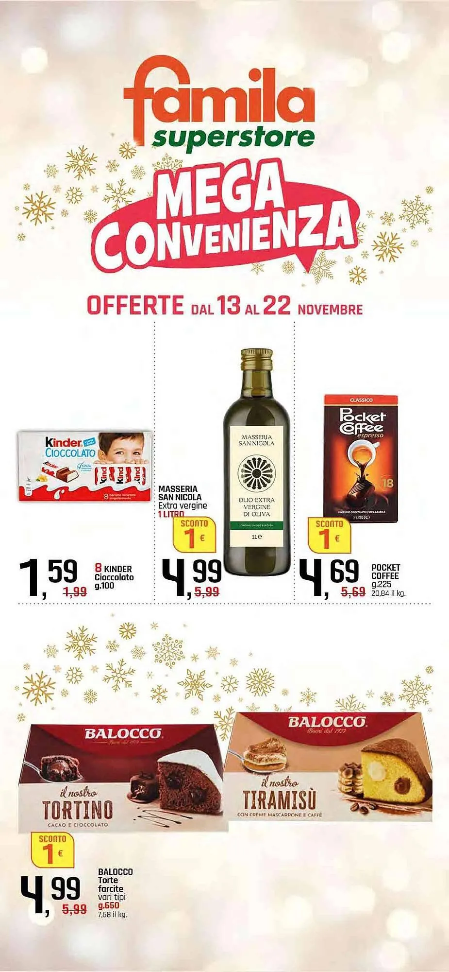 Volantino Famila Superstore da 13 novembre a 22 novembre di 2025 - Pagina del volantino 1