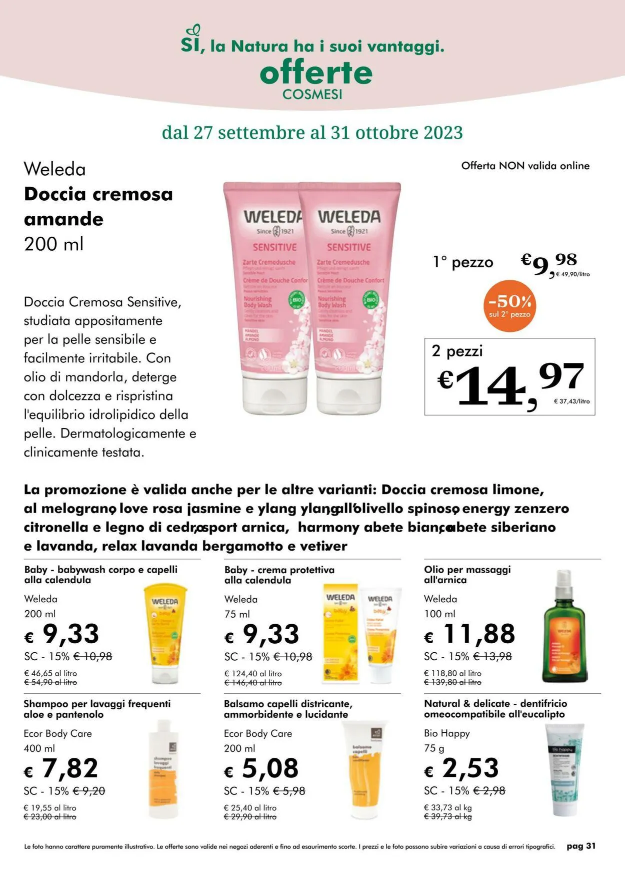 NaturaSì da 1 ottobre a 31 ottobre di 2023 - Pagina del volantino 31
