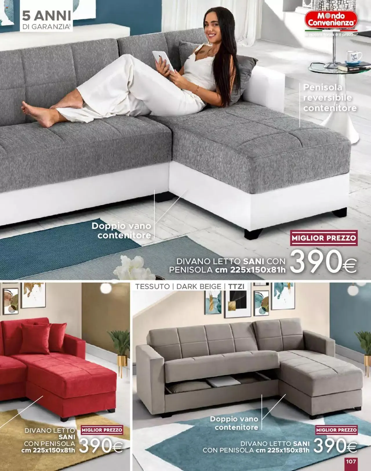 Volantino Mondo Convenienza da 1 ottobre a 31 dicembre di 2023 - Pagina del volantino 109