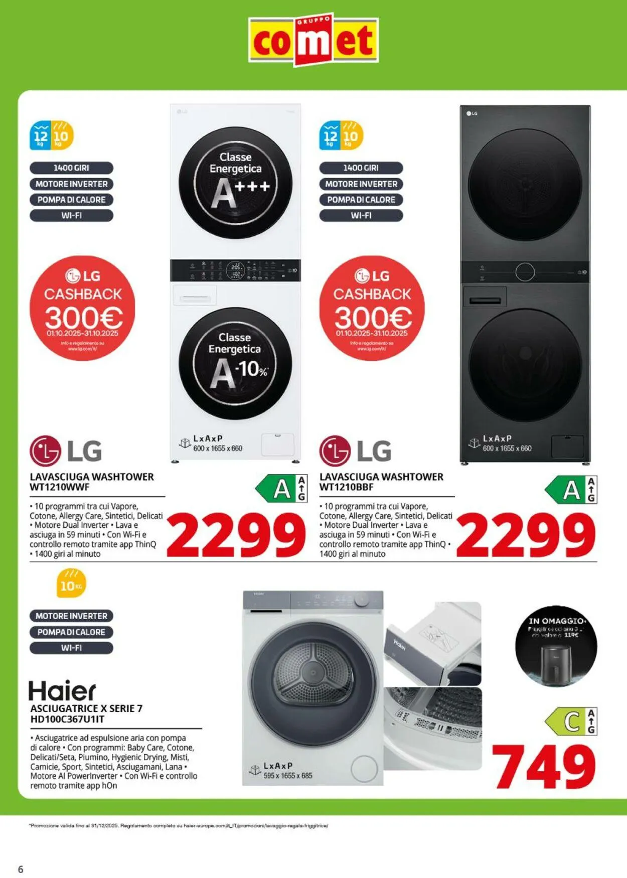 Comet Volantino attuale da 11 ottobre a 30 ottobre di 2025 - Pagina del volantino 6