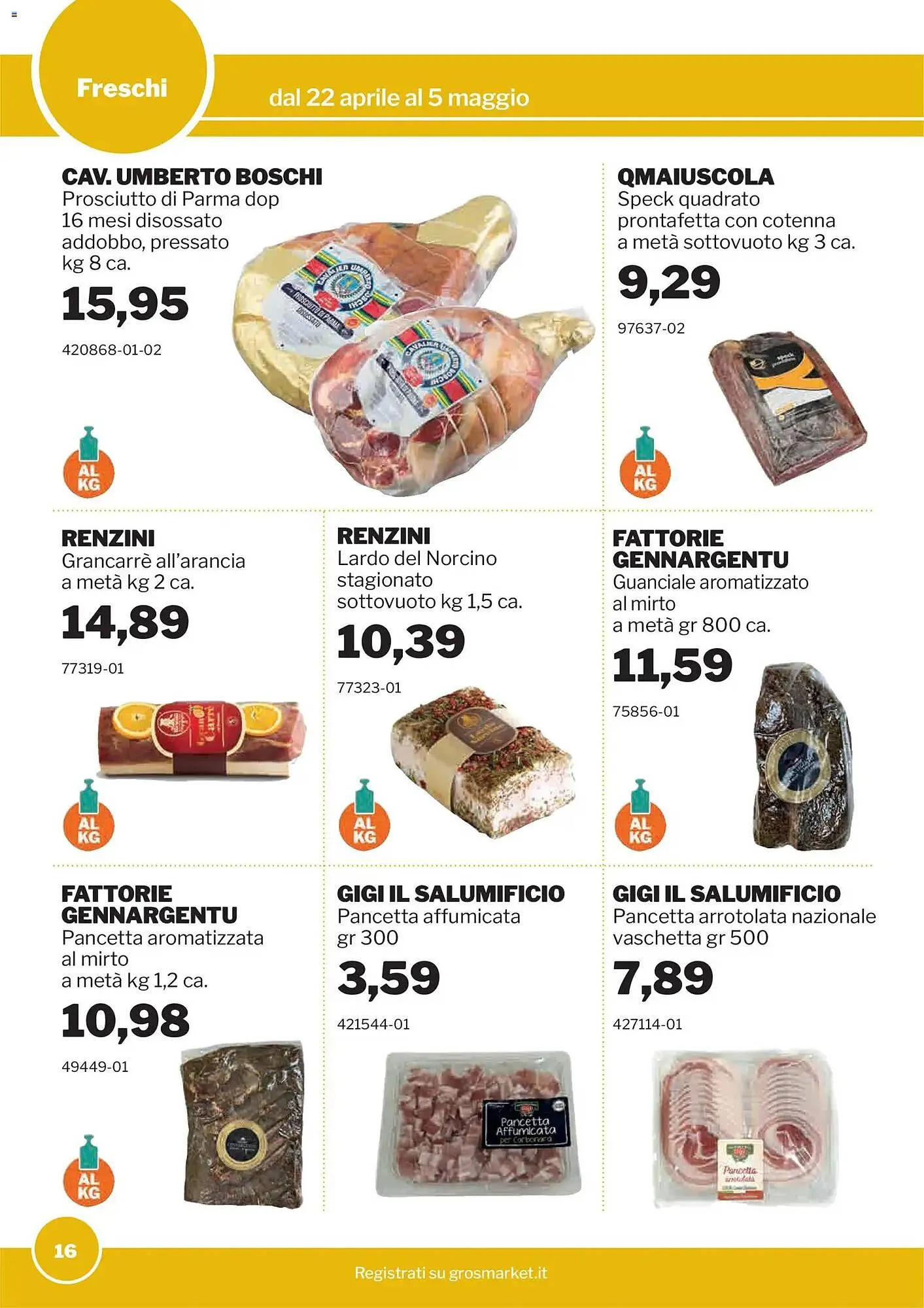 Volantino GrosMarket da 22 aprile a 5 maggio di 2026 - Pagina del volantino 16