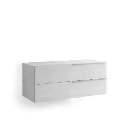 Mobile bagno base appoggio lavabo sospeso 2 cassetti 52x51x120,5 cm melaminico