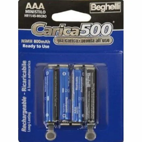 Ministilo Ricaricabili 4 Pezzi 800ma Beghelli