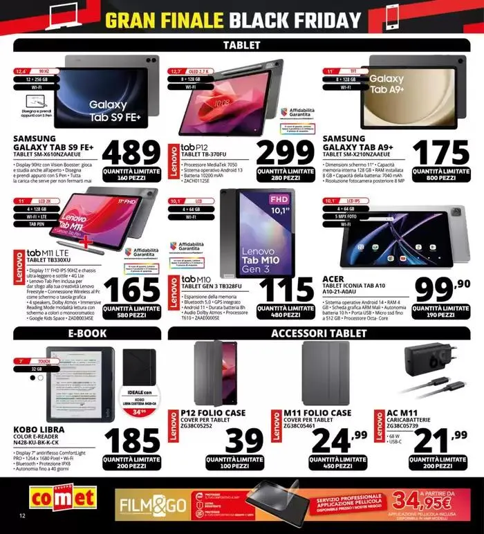 Black Friday Gran Finale da Comet! da 27 novembre a 2 dicembre di 2024 - Pagina del volantino 12