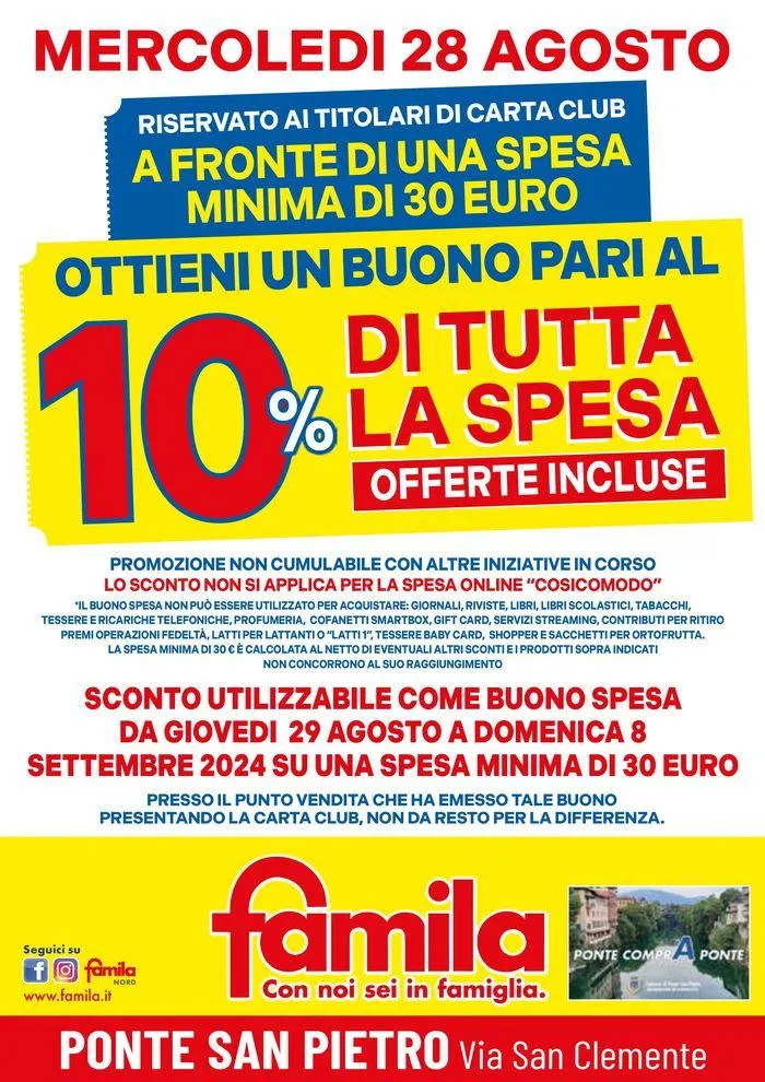 Buono Sconto 10% su tutta la spesa da 28 agosto a 28 agosto di 2024 - Pagina del volantino 2