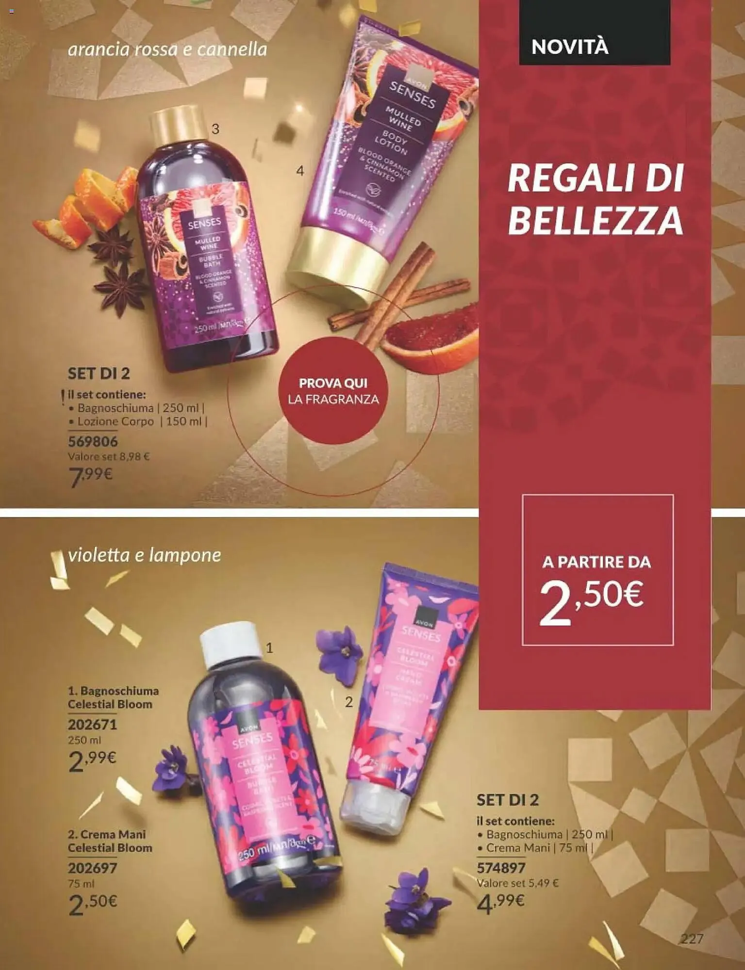 Catalogo Avon da 1 dicembre a 30 dicembre di 2025 - Pagina del volantino 227