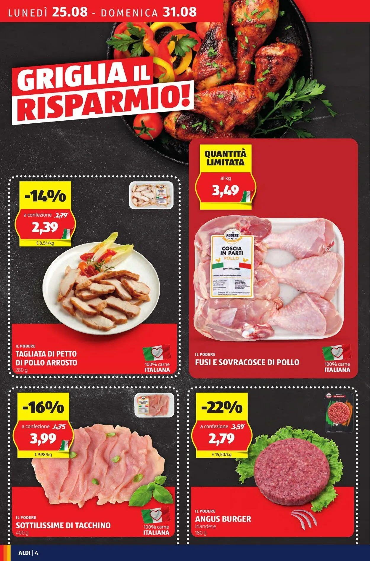 Aldi Volantino attuale da 25 agosto a 31 agosto di 2025 - Pagina del volantino 4