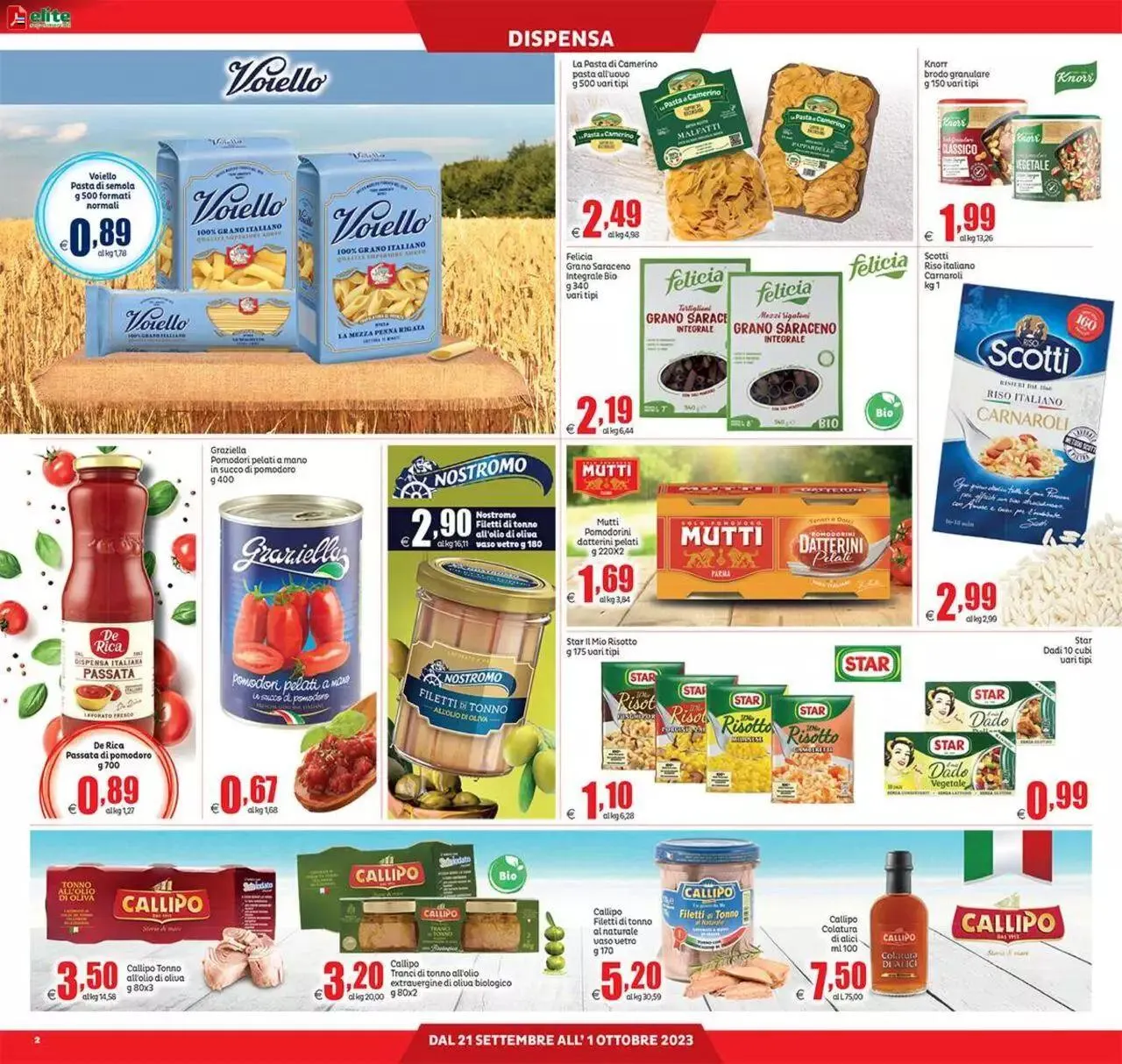 Volantino Elite Supermercati da 21 settembre a 1 ottobre di 2023 - Pagina del volantino 2