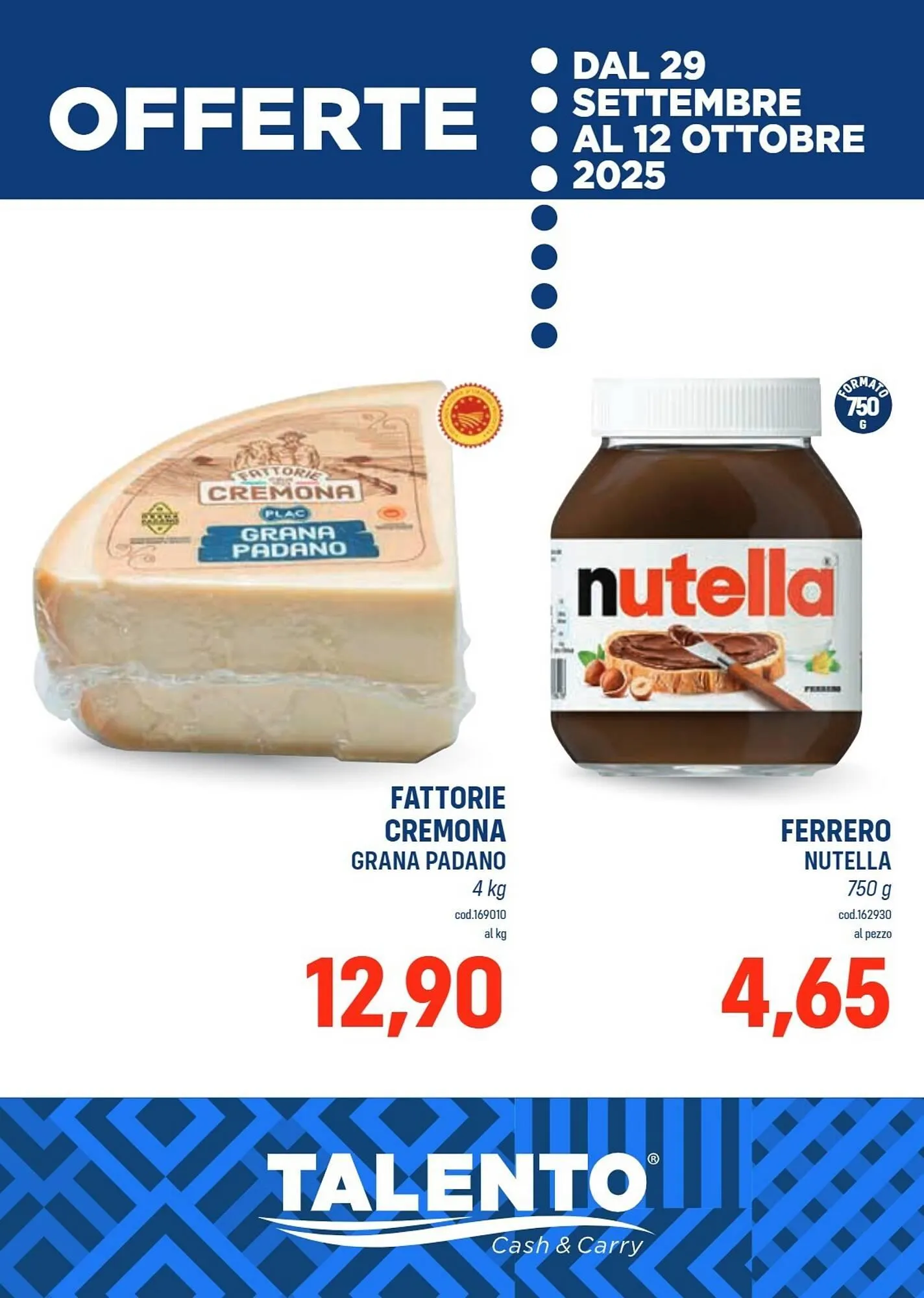 Volantino Talento Professional Store da 29 settembre a 12 ottobre di 2025 - Pagina del volantino 1