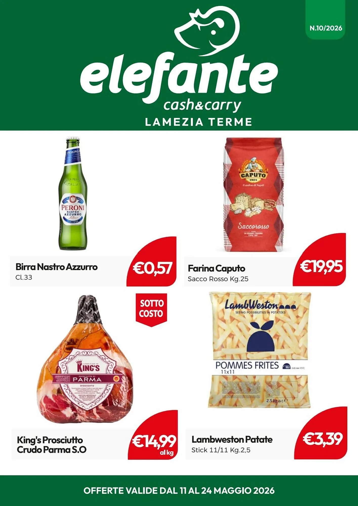Volantino Elefante Cash & Carry da 14 maggio a 24 maggio di 2026 - Pagina del volantino 1