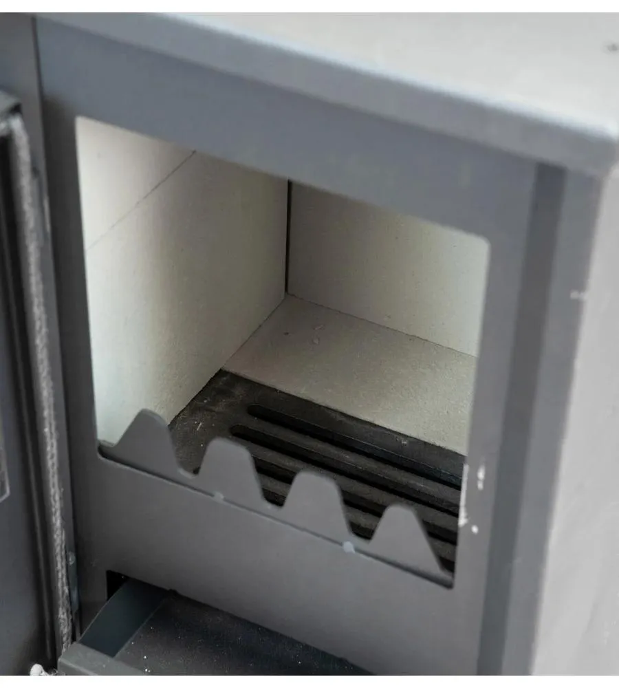 Stufa a legna ignip "berna" grigio 7 kw