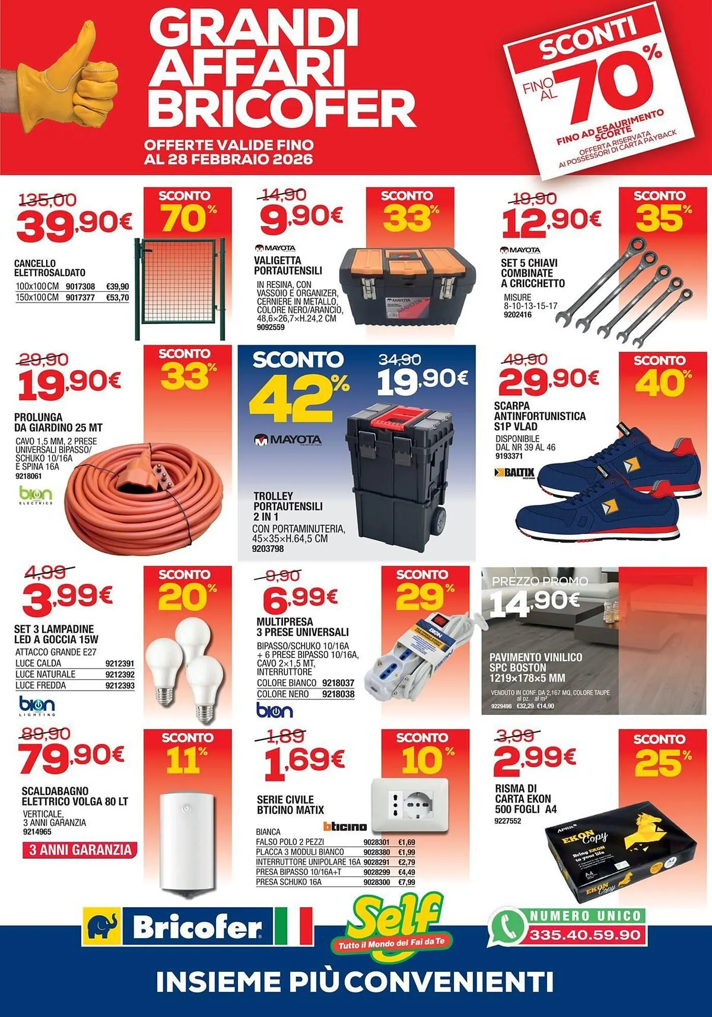 Volantino Bricofer da 27 gennaio a 28 febbraio di 2026 - Pagina del volantino 1