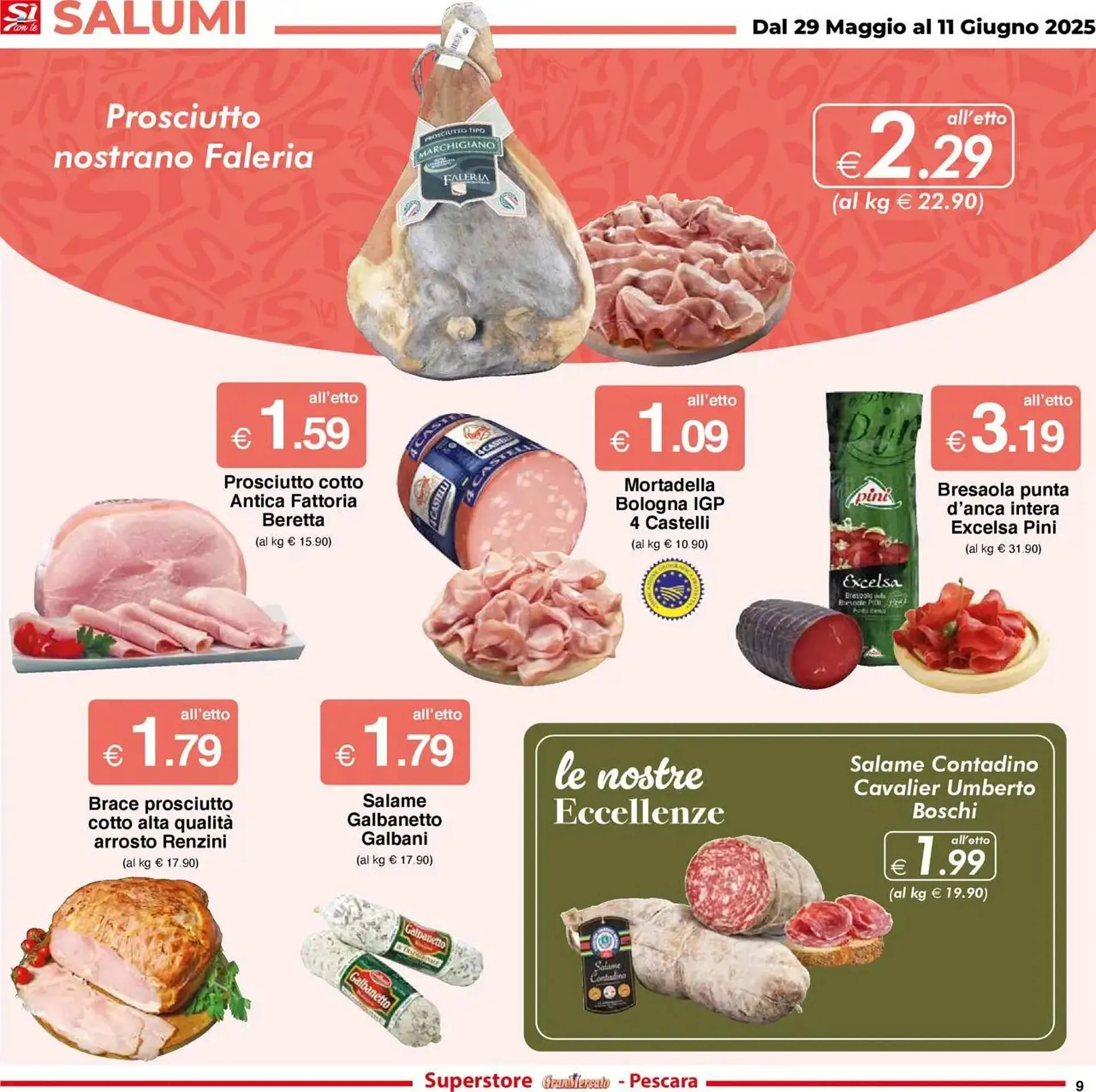 Volantino Sì con te da 29 maggio a 11 giugno di 2025 - Pagina del volantino 9