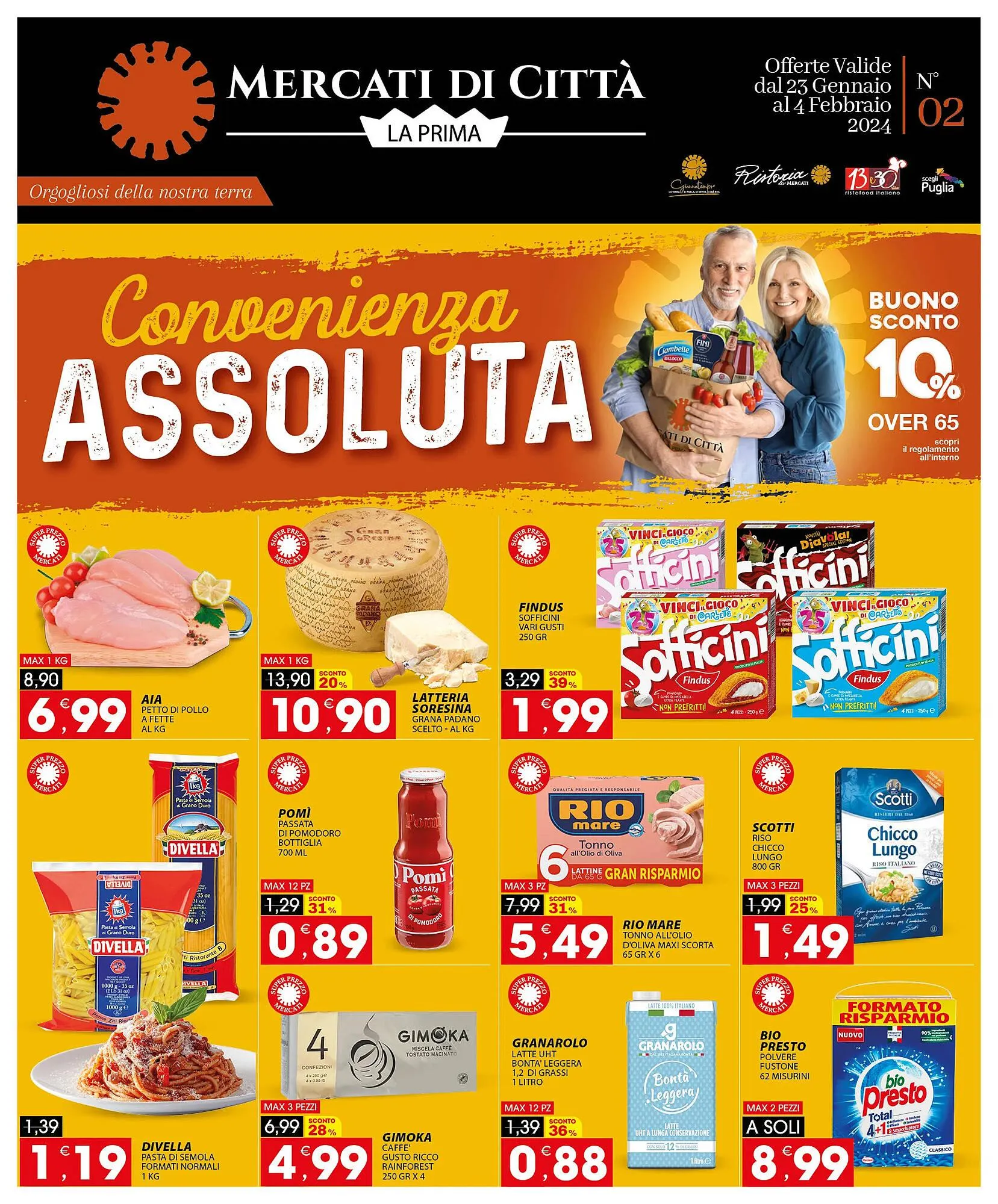 Volantino Mercati di Città La Prima da 23 gennaio a 4 febbraio di 2024 - Pagina del volantino