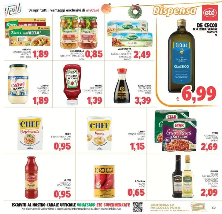 Qualita a prezzo bloccato da 10 dicembre a 26 dicembre di 2024 - Pagina del volantino 23