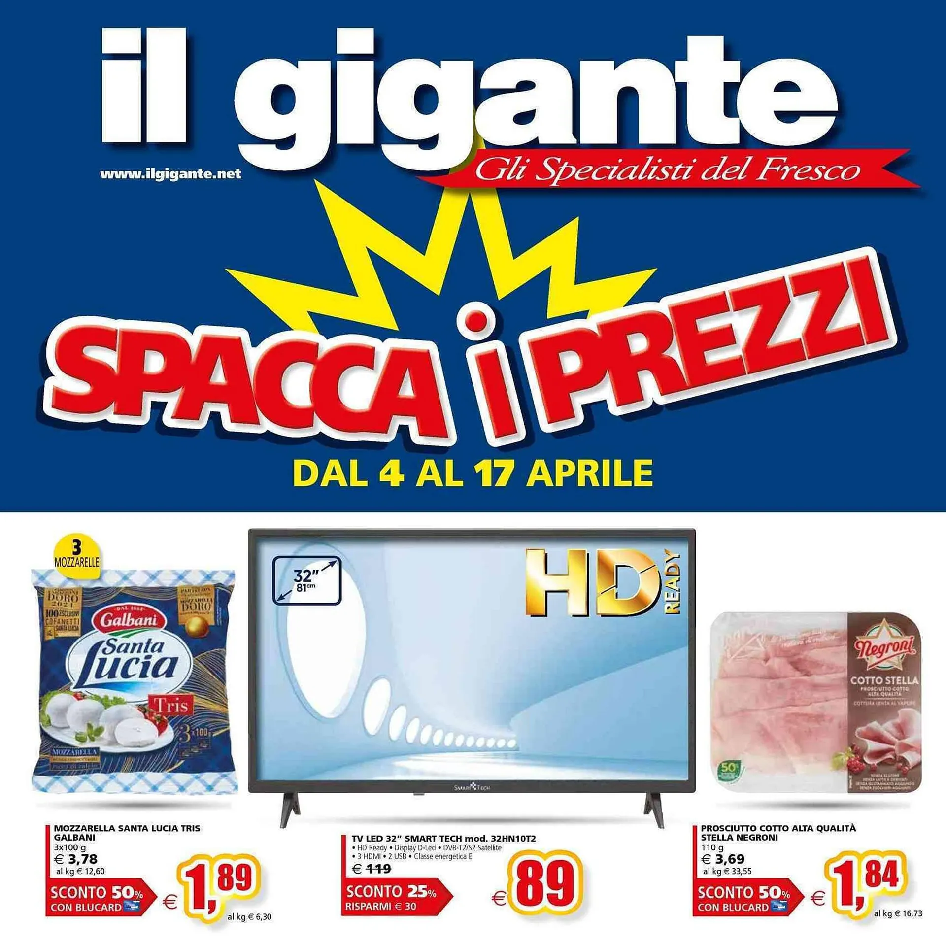 Volantino Il Gigante da 4 aprile a 17 aprile di 2024 - Pagina del volantino 1