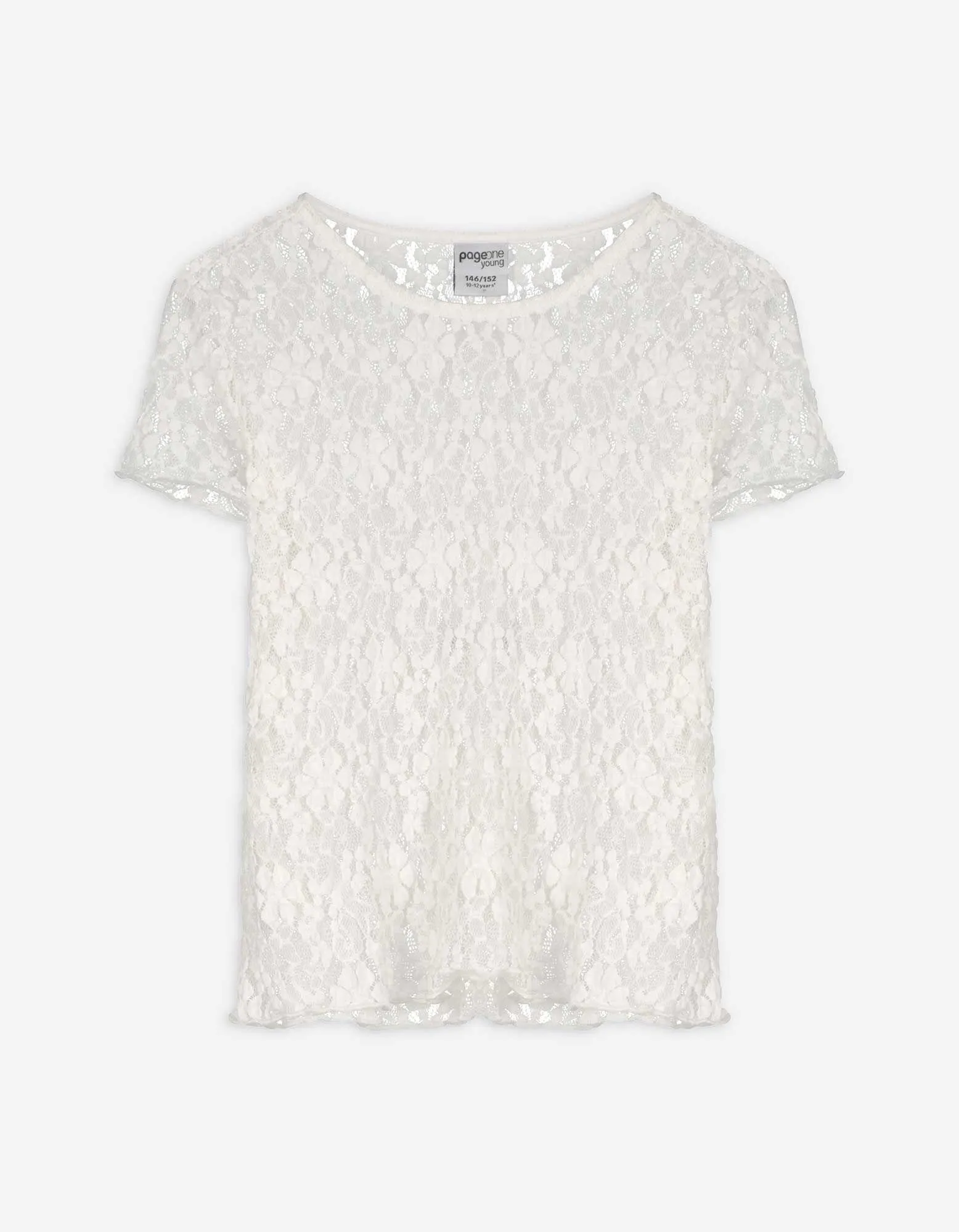 Maglia - Pizzo traforato - bianco