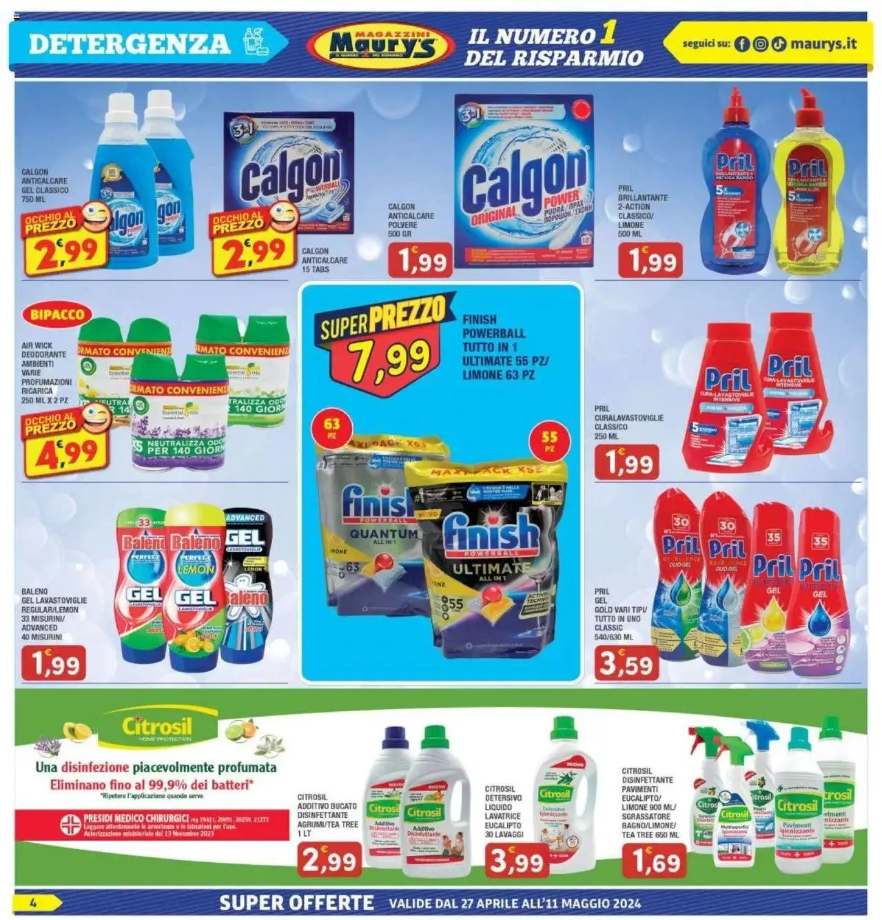 Maury's - Volantino da 27 aprile a 11 maggio di 2024 - Pagina del volantino 4