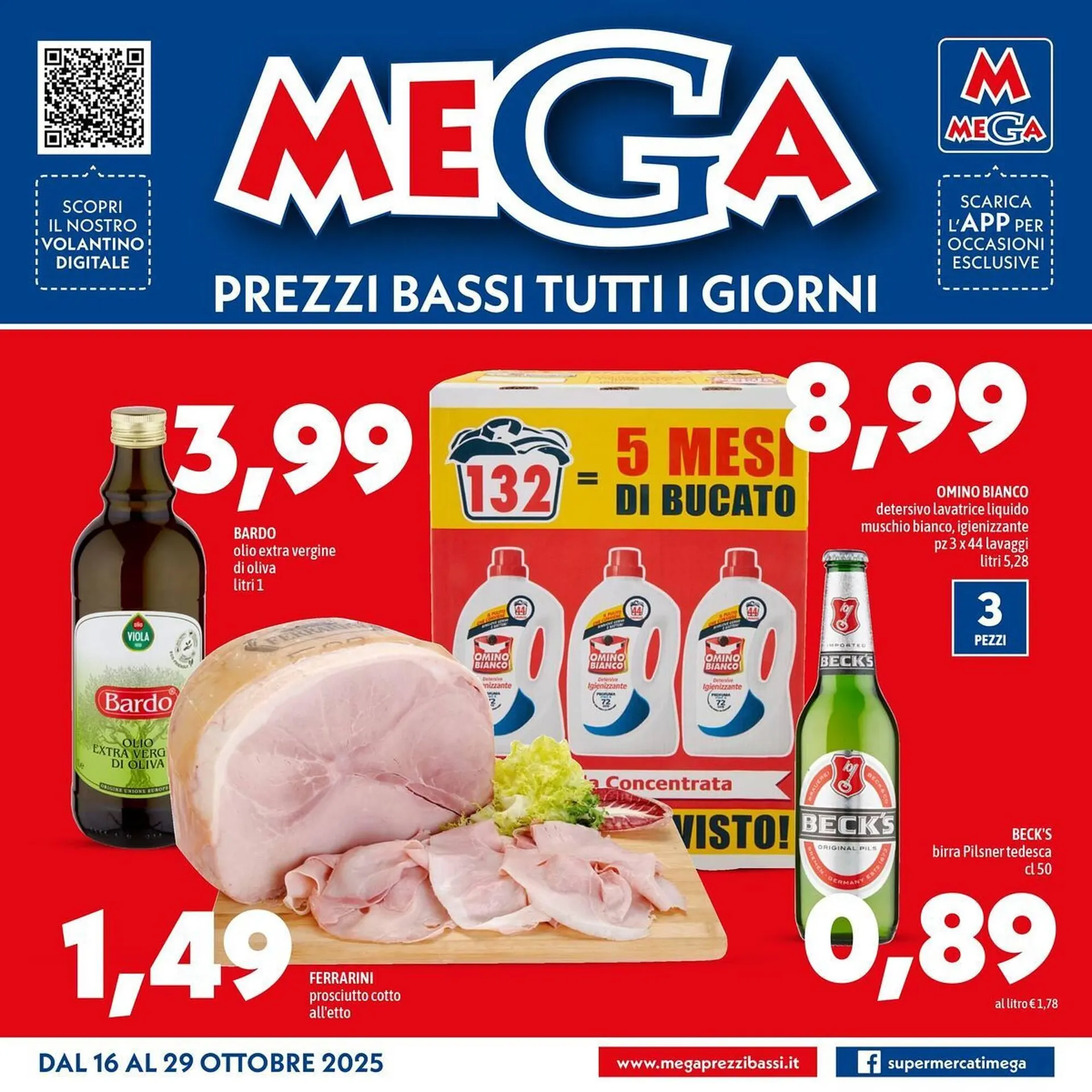 Volantino MEGA da 17 ottobre a 29 ottobre di 2025 - Pagina del volantino 1