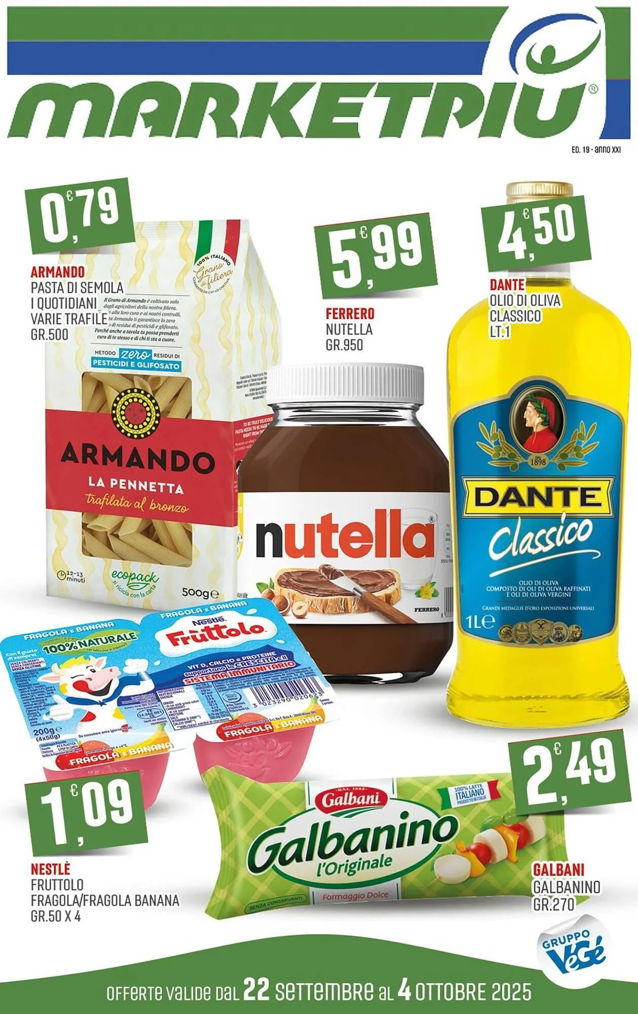 Volantino Marketpiù da 22 settembre a 4 ottobre di 2025 - Pagina del volantino 1