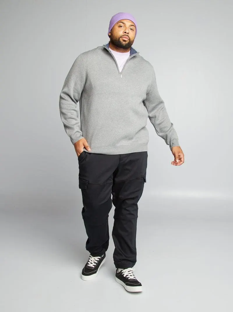 Pantaloni multitasche - nero