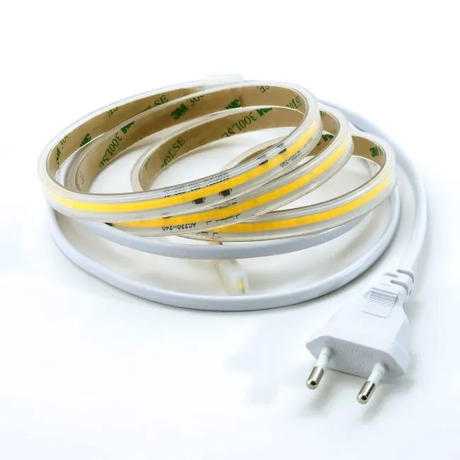 Kit striscia led STRIP COB AC230 10WIP65 3K 2M 2m luce bianco caldo BEGHELLI