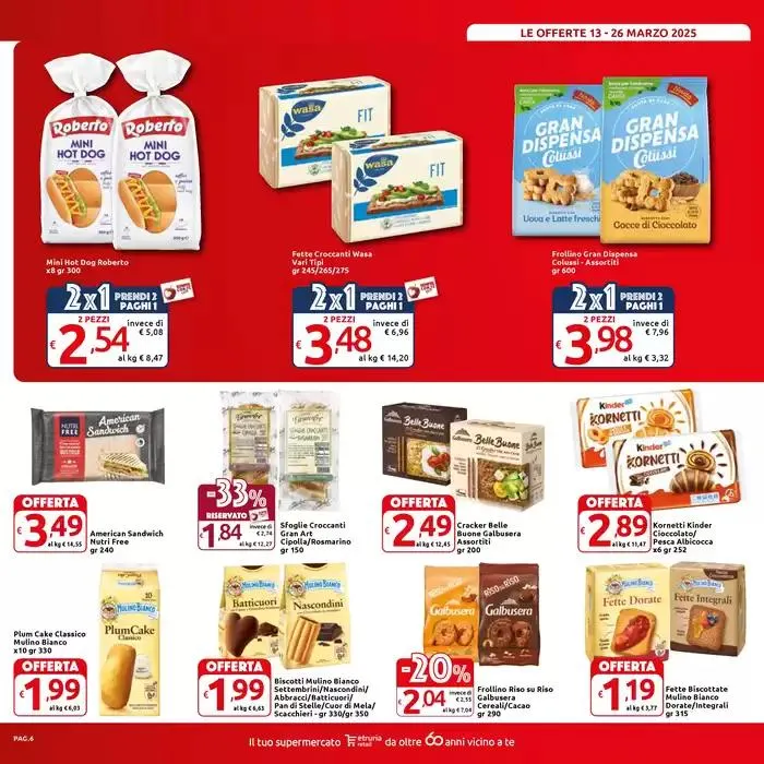 Prendi 2 paghi 1 da 13 marzo a 26 marzo di 2025 - Pagina del volantino 6