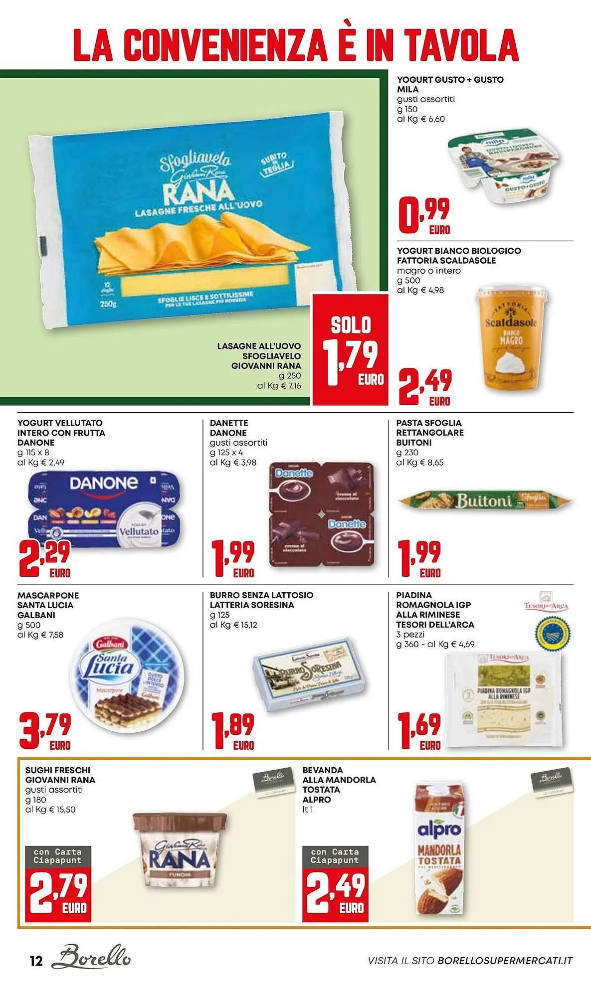 Volantino Borello Supermercati da 18 dicembre a 31 dicembre di 2025 - Pagina del volantino 12