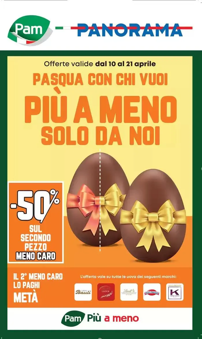 Pasqua con chi vuoi, Più a Meno solo da noi da 10 aprile a 21 aprile di 2025 - Pagina del volantino 1